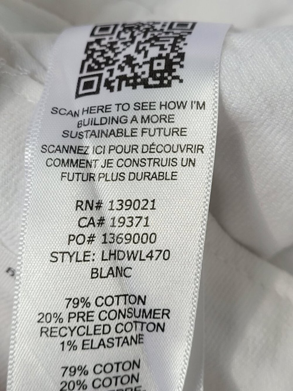 Frame Denim Le Hardy Wide Leg Jeans White Size 26 - Picture 11 of 11